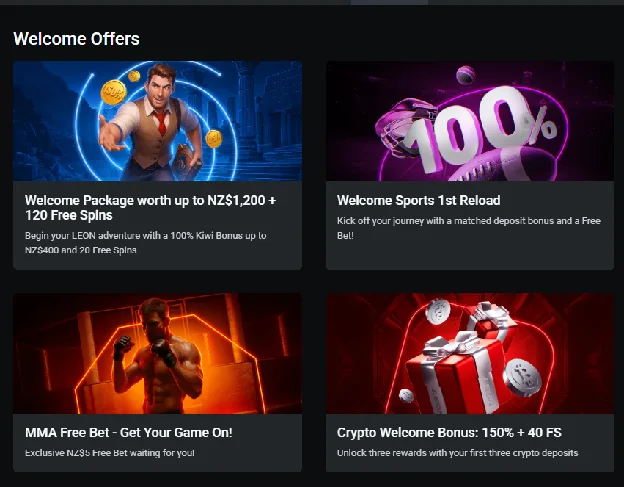 LEON Casino Welcome Offers